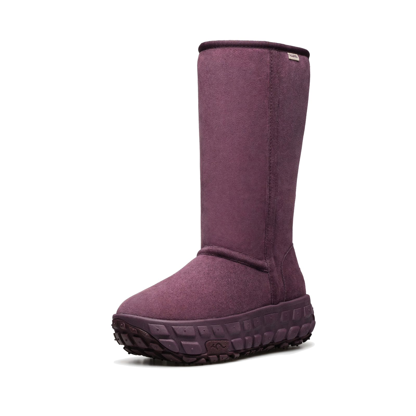 羊皮毛一体长筒厚底雪地靴 N3130 · 威尼斯紫